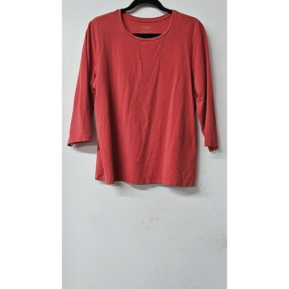 CHICO'S Lot Of 3 Cotton Blend Multicolor Pullover Women Shirt (3) - Picture 5 of 10